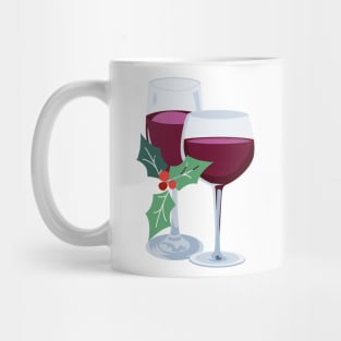 Wine and Holly Mug